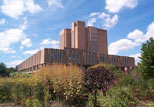 Late summer view from behind the Main Library