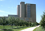 Summer afternoon view of the Main Library