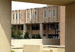 The Main Library at a glance - view from the fountain of Risman Plaza