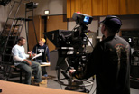 Acting for the Camera, a class in the School of Theatre & Dance, in Teleproductions' Studio A.