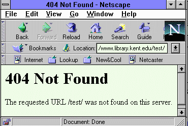 404 error