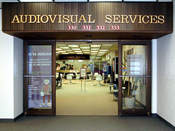 Audiovisual Services - front entry