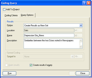 NVivo 8 Coding Query 6