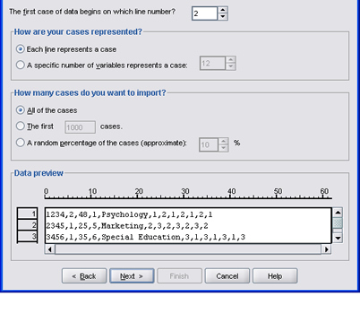 SPSS 17.0 Importing CSV Files 6