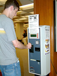 FLASHCard Vending Machine, 1st Floor Library