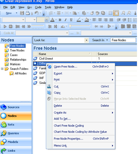 NVivo 8 Free Nodes 10