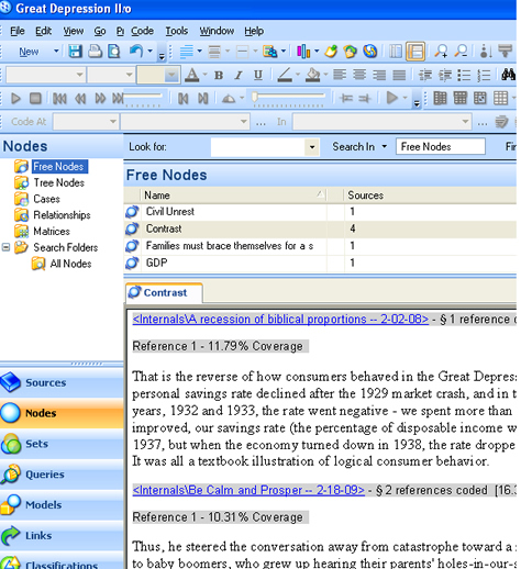 NVivo 8 Free Nodes 13