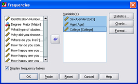 SPSS 17.0 Frequencies 4