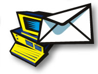 Computer and Envelope - email icon