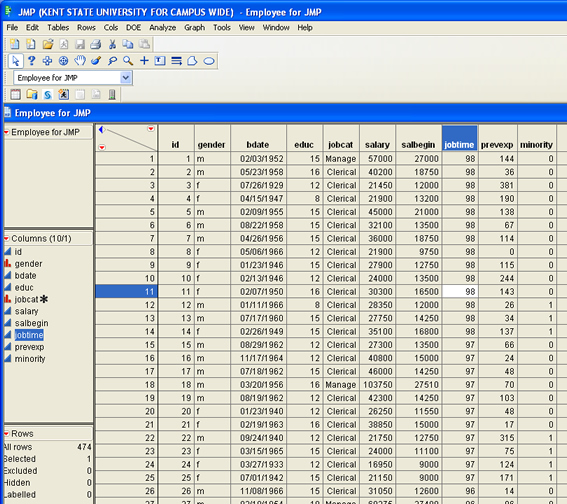 JMP Importing 2