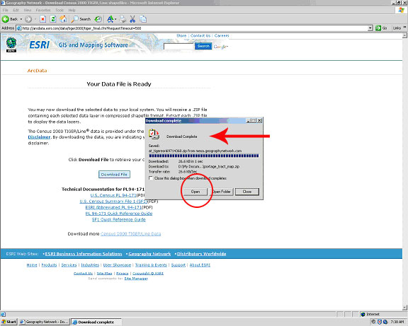 Download Complete: Open