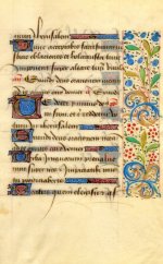 Illuminated manuscript leaf