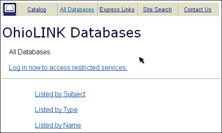 OhioLINK: How it works 1