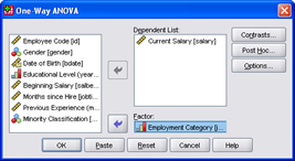 SPSS 17.0 One Way ANOVA 3