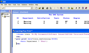 SAS 9.1.4 Proc Print 9