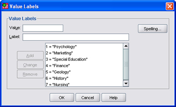 SPSS 17.0 Recoding Variables 17