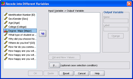 SPSS 17.0 Recoding Variables 5