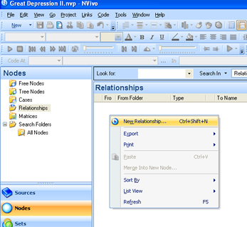 NVivo 8 Relationships 4