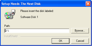 SAS please insert disk 1