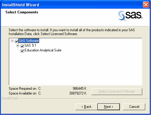 SAS Select Components