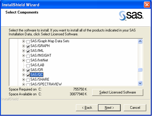SAS Select Components -- Other Components