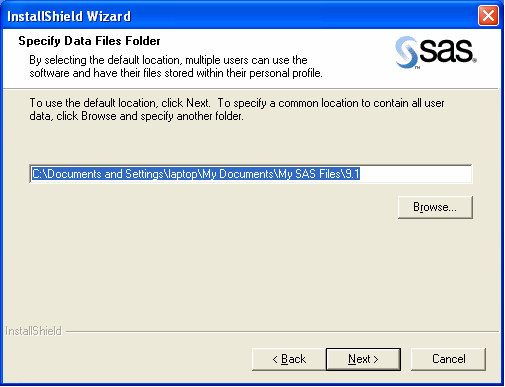 SAS Specify Date Files Folder