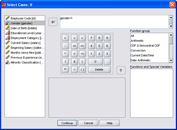SPSS 17.0 Selecting Cases 6