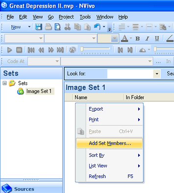 NVivo 8 Sets 3