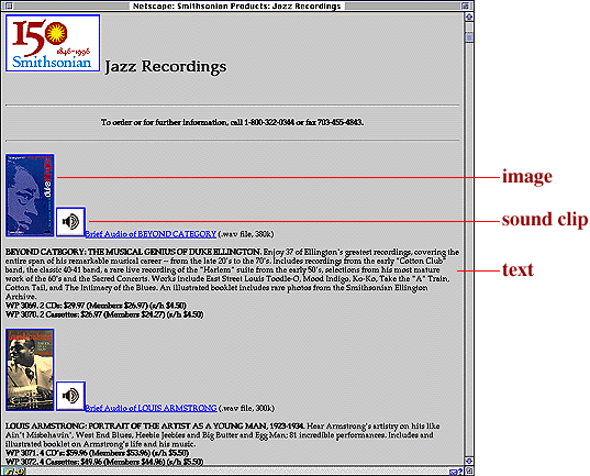 Parts of a Web page