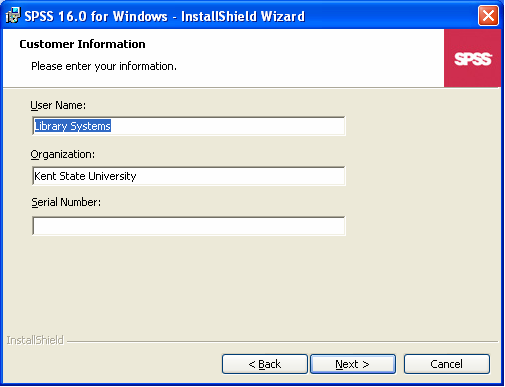 SPSS Customer Information