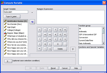 SPSS 17.0 Subscale 2