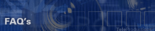 TeleProductions FAQ header