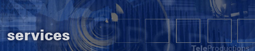 TeleProductions services header