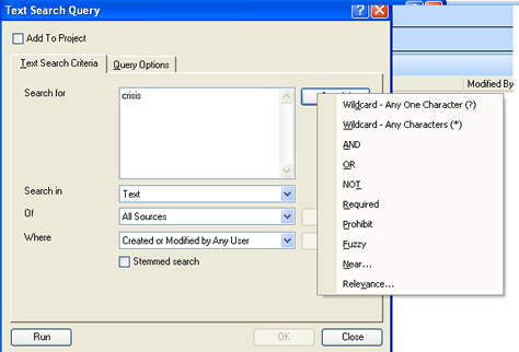 NVivo 8 Text Queries 3