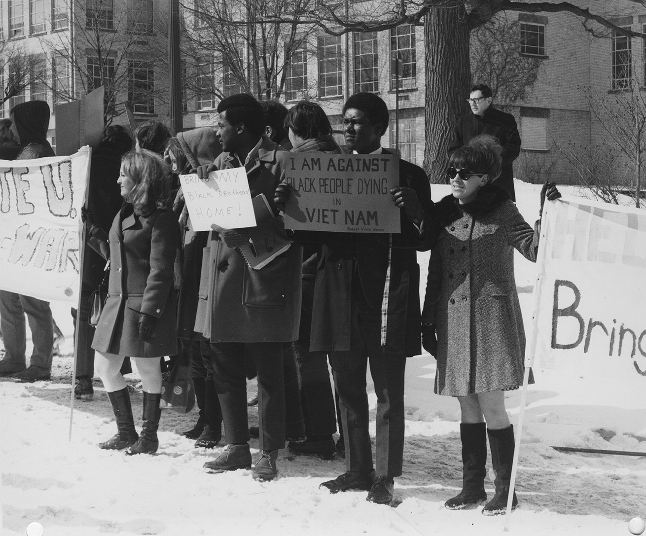 photograph from anti-war protest