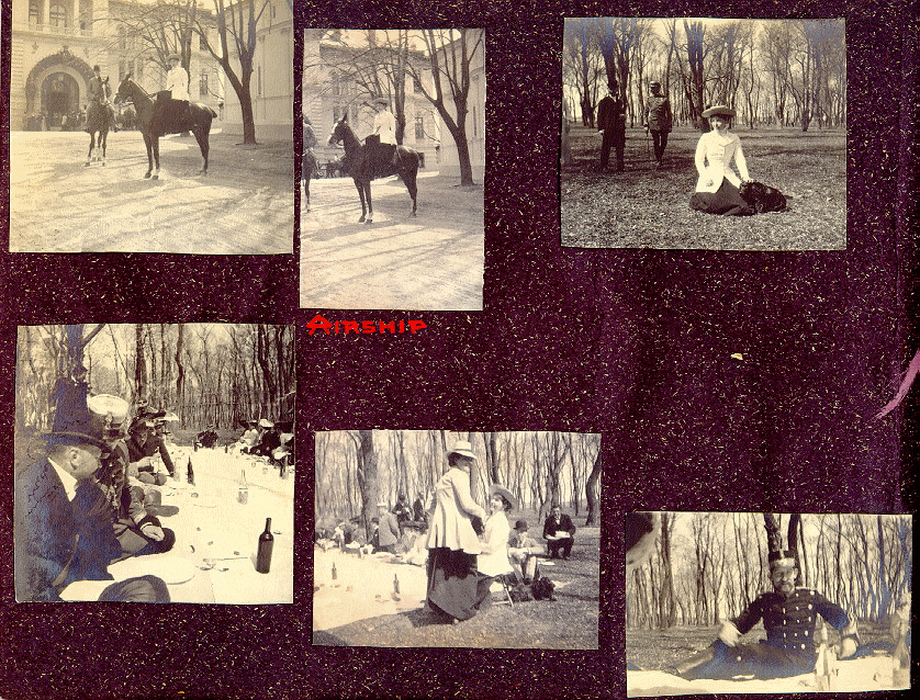 Page 10 of the photo album includes 6 photos of people on horseback and on a picnic.