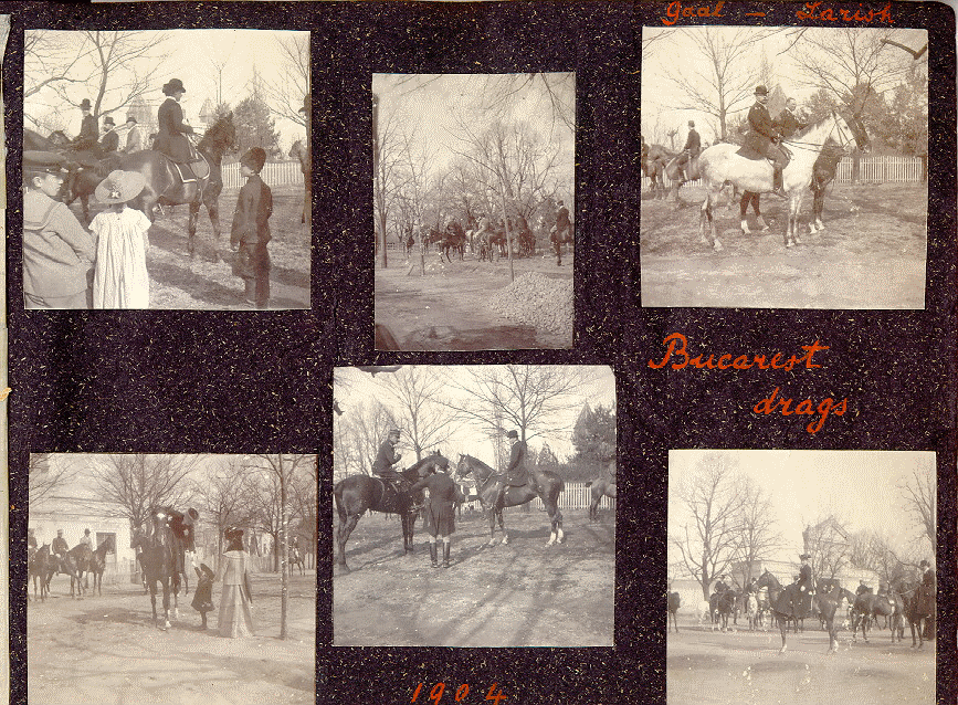 Page 3 of the album contains six pictures of people on horseback.